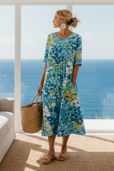 Floral Midi Dress for Effortless Summer Days