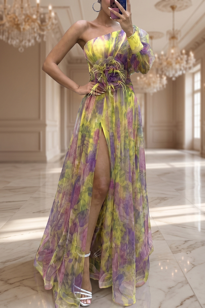 Graceful Allure Evening Maxi Dress