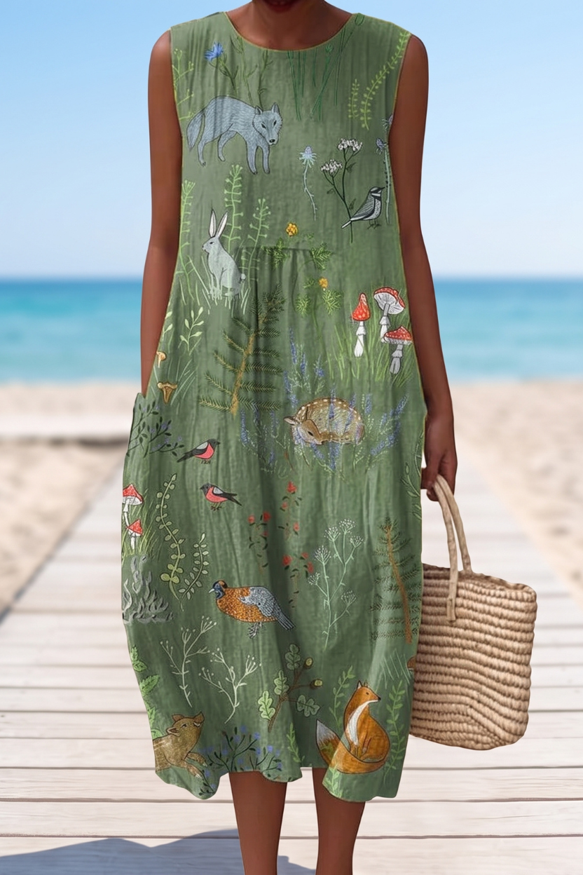 Coastal Grace Back Detail Dress